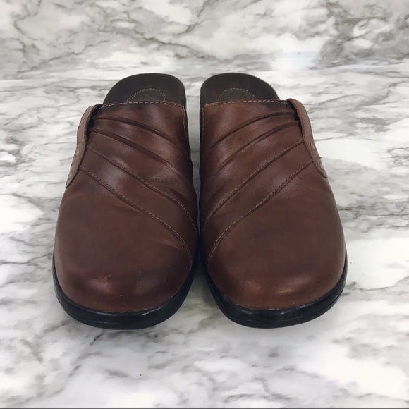 Clarks Shoes - Clarks Brown Slip On Mules 7